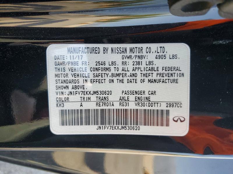 2018 Infiniti Q60 red Sport 400