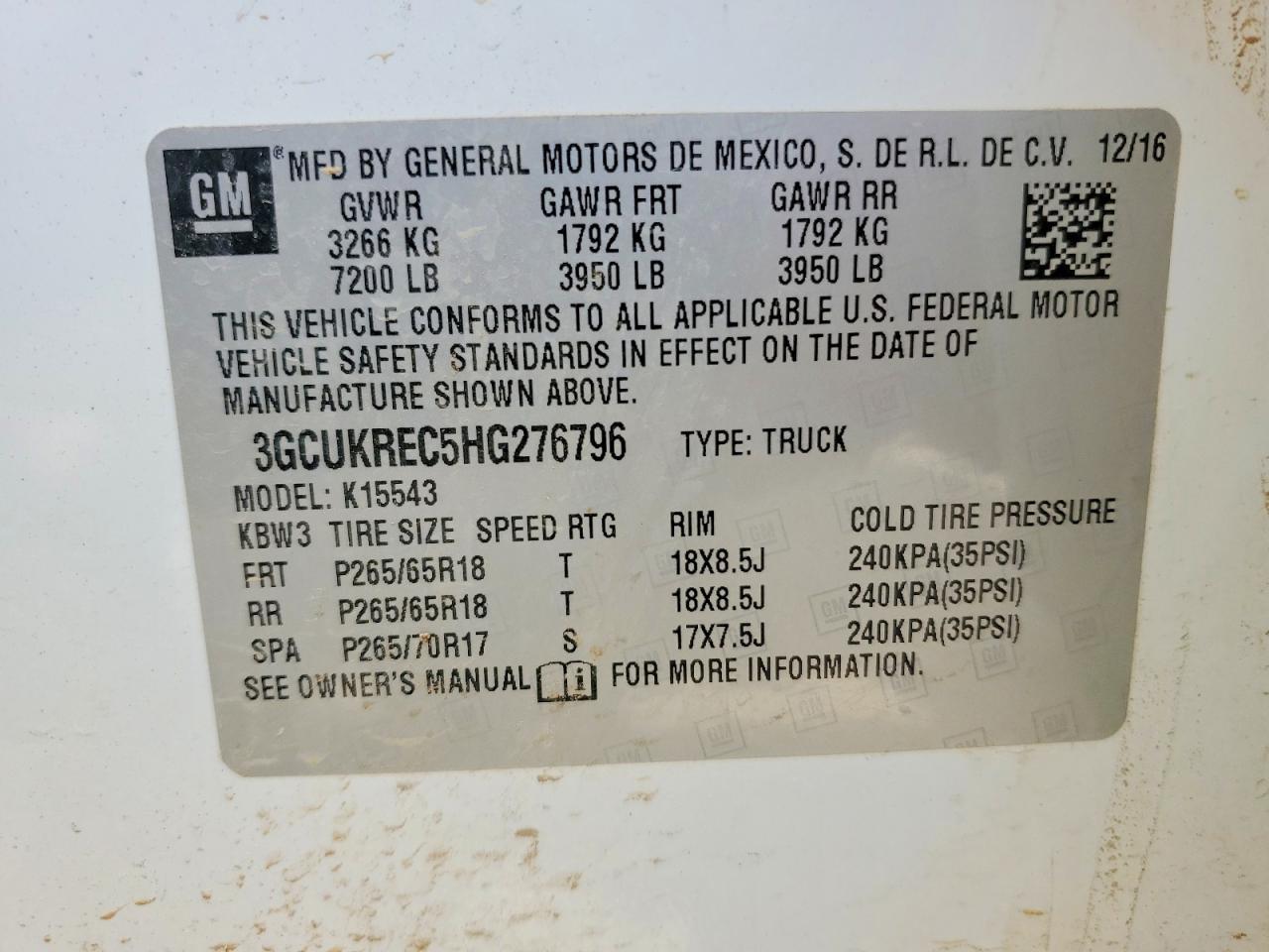 2017 Chevrolet Silverado K1500 LT