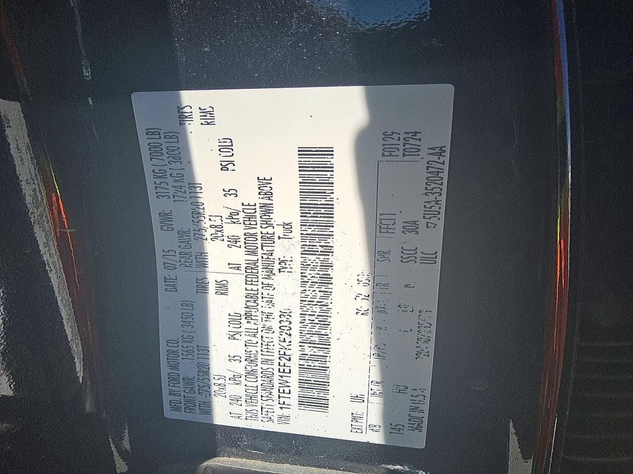 2015 Ford F150 Supercrew