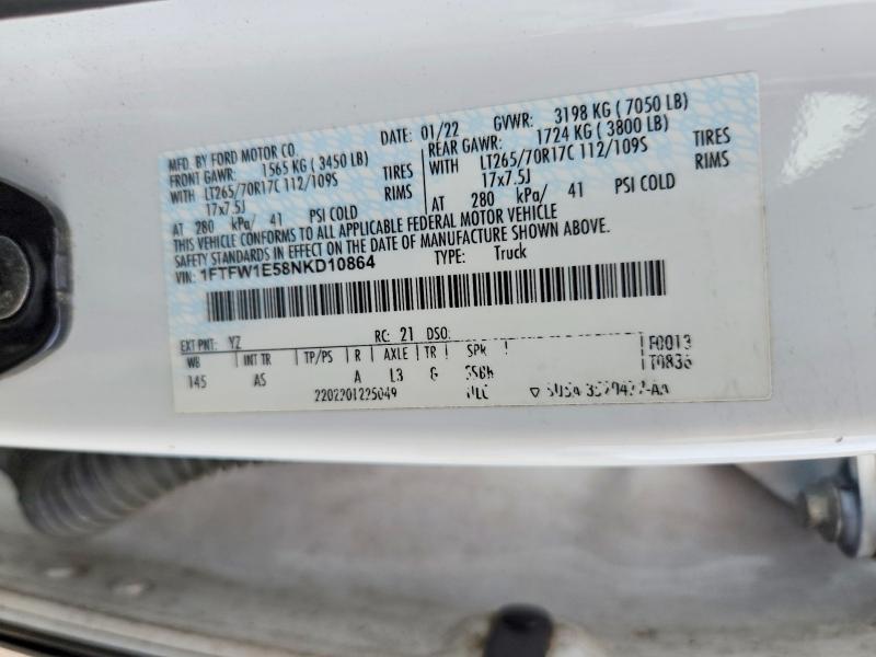 2022 Ford F150 Supercrew