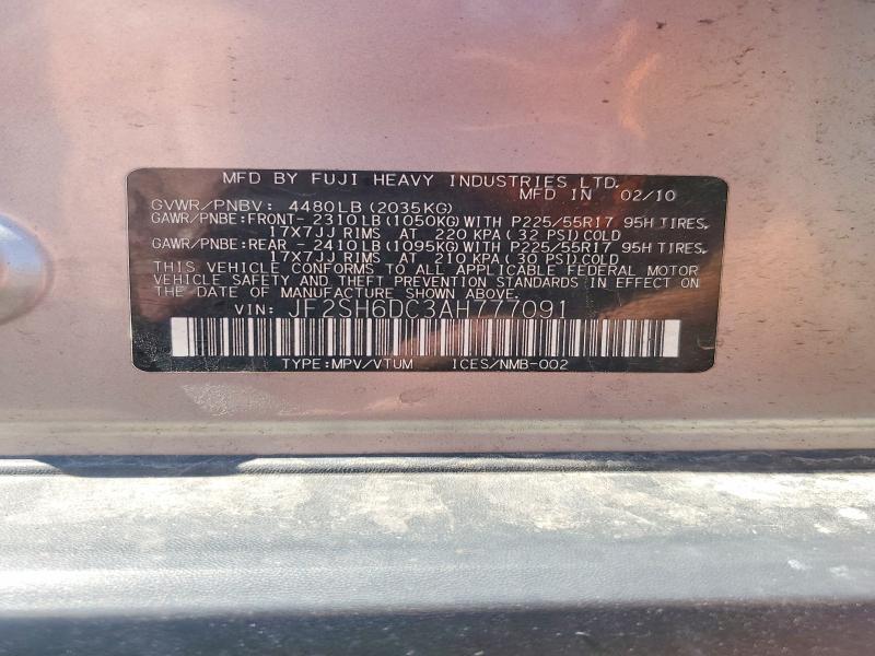 2010 Subaru Forester 2.5x Limited