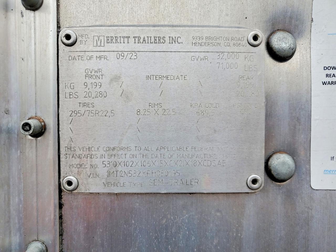 2024 Merritt Livestock Trailer