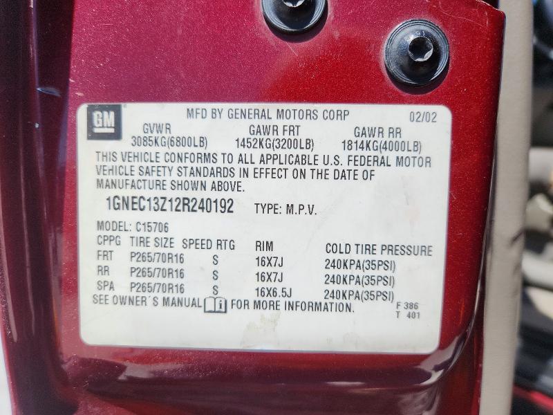 2002 Chev Tahoe C1500