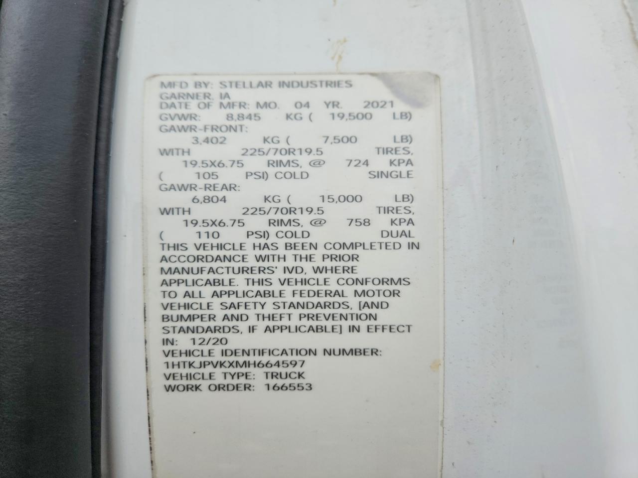 2021 Chev Silverado Medium Duty