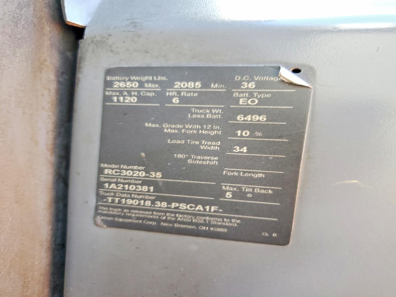 1999 Crown RC3020-35