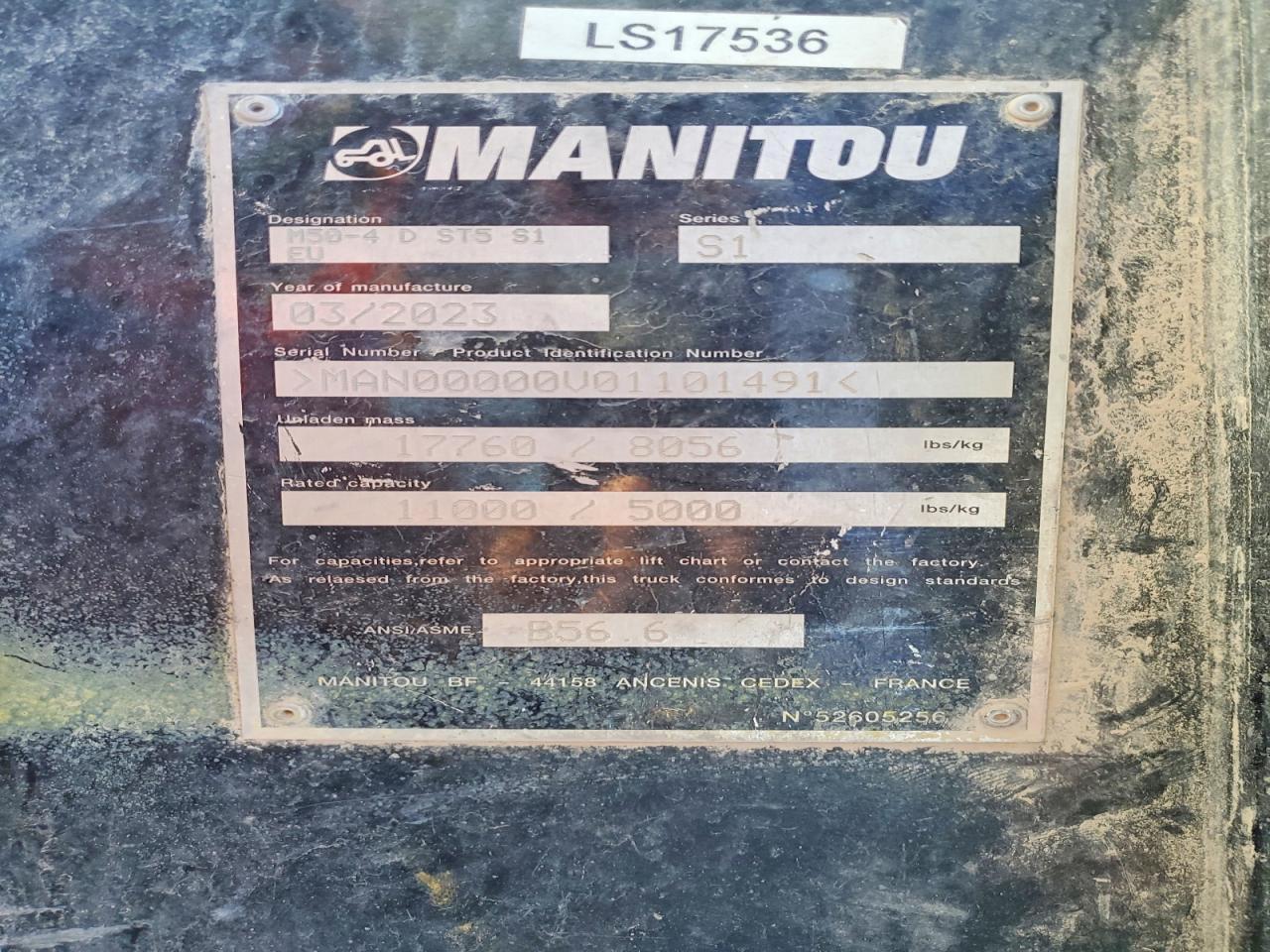2022 Manitou M50-4