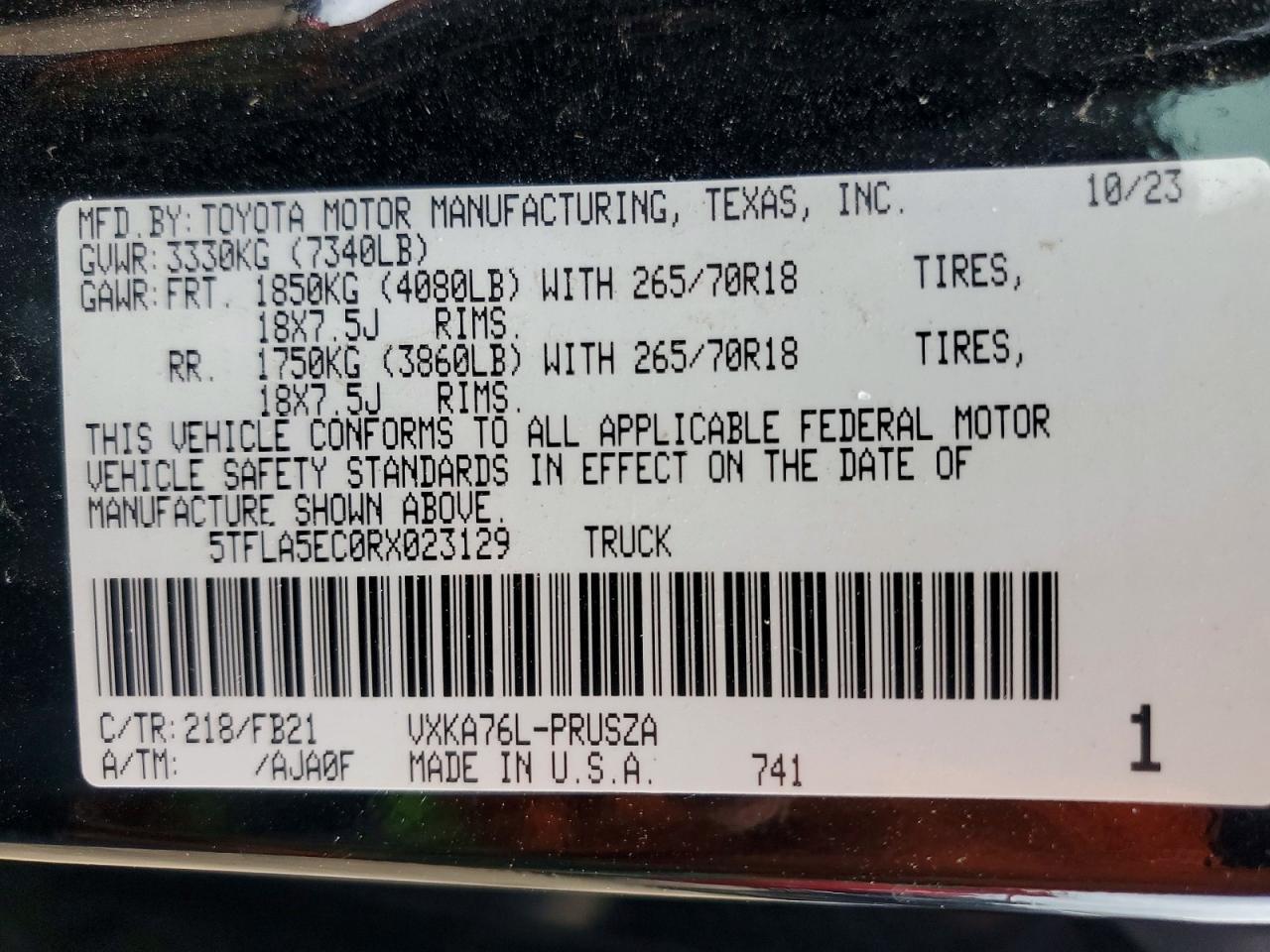 2024 Toyota Tundra Crewmax SR5