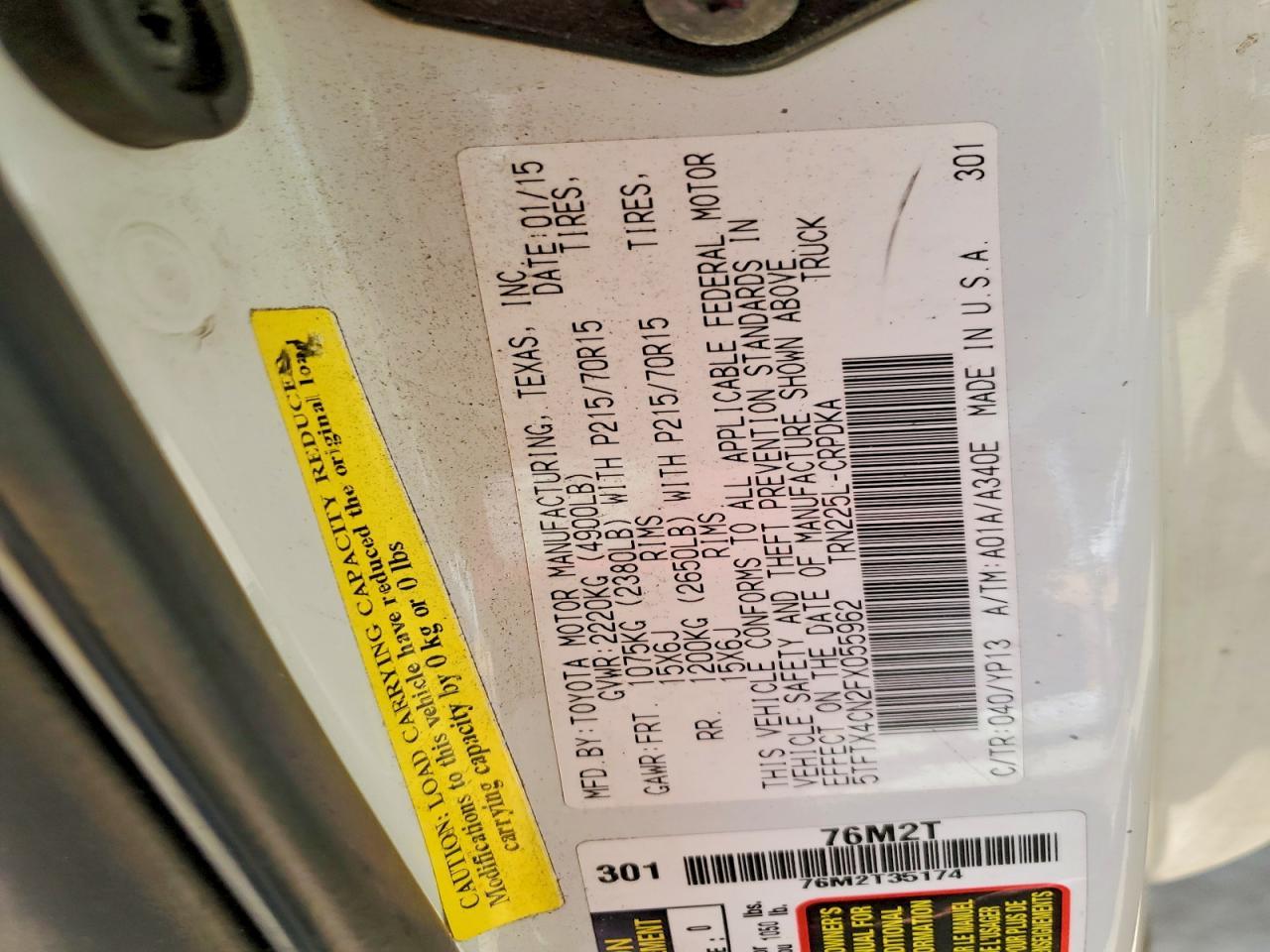 2015 Toyota Tacoma Base