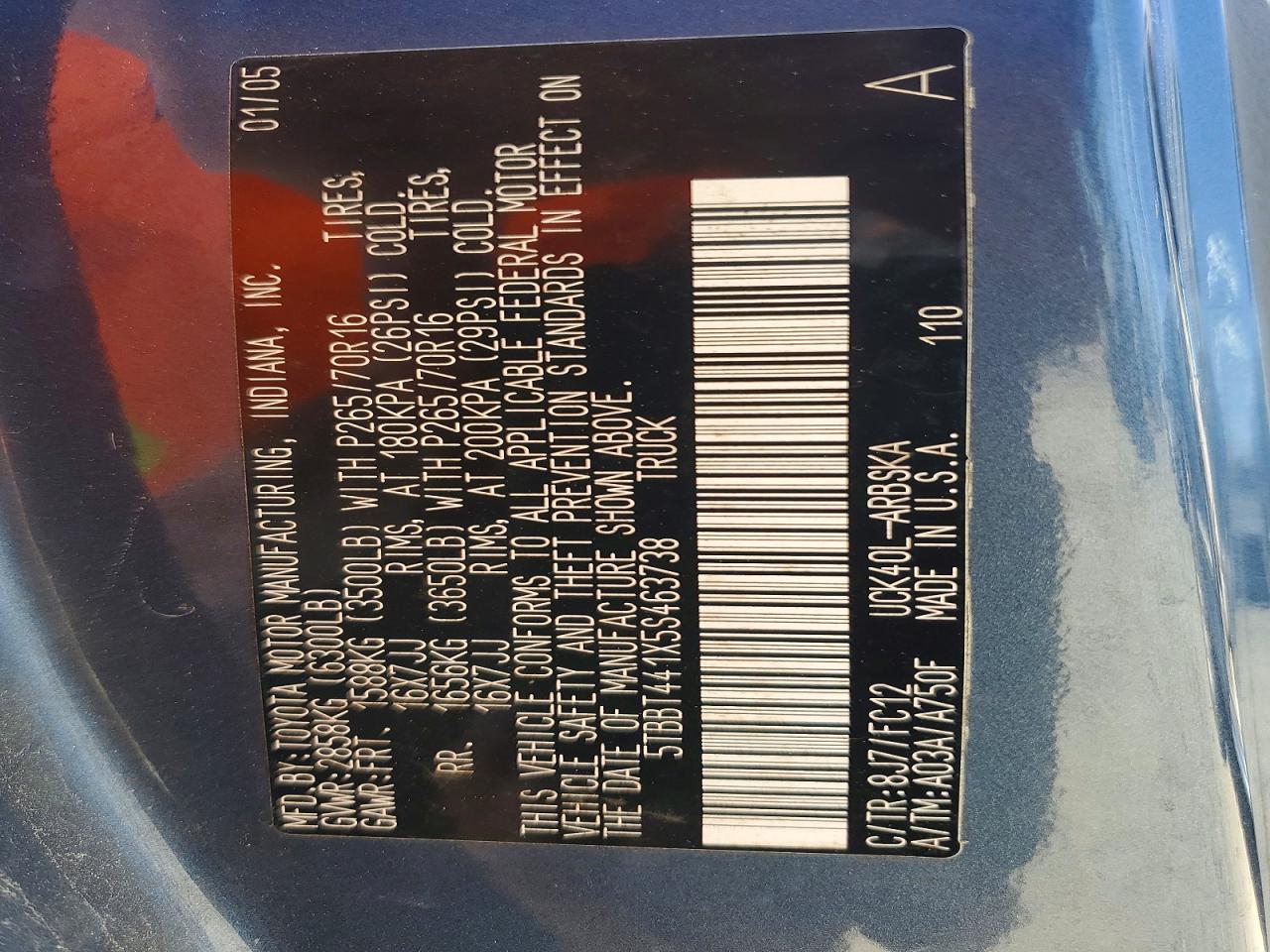 2005 Toyota Tundra SR5