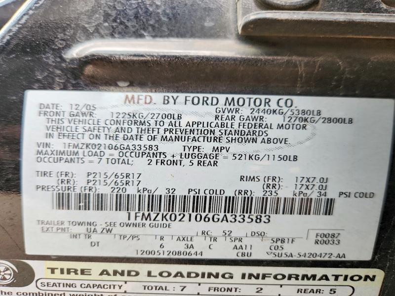 2006 Ford Freestyle sel