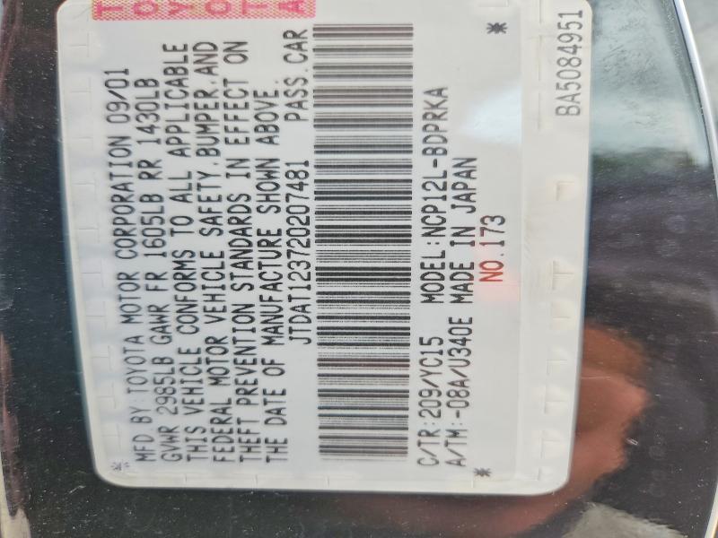 2002 Toyota Echo Base