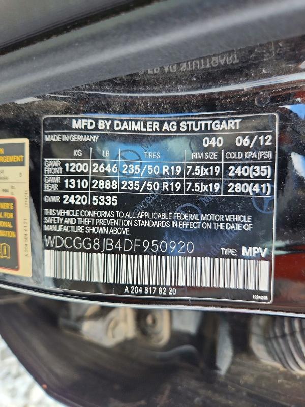2013 Mercedes-Benz Glk 350 4matic