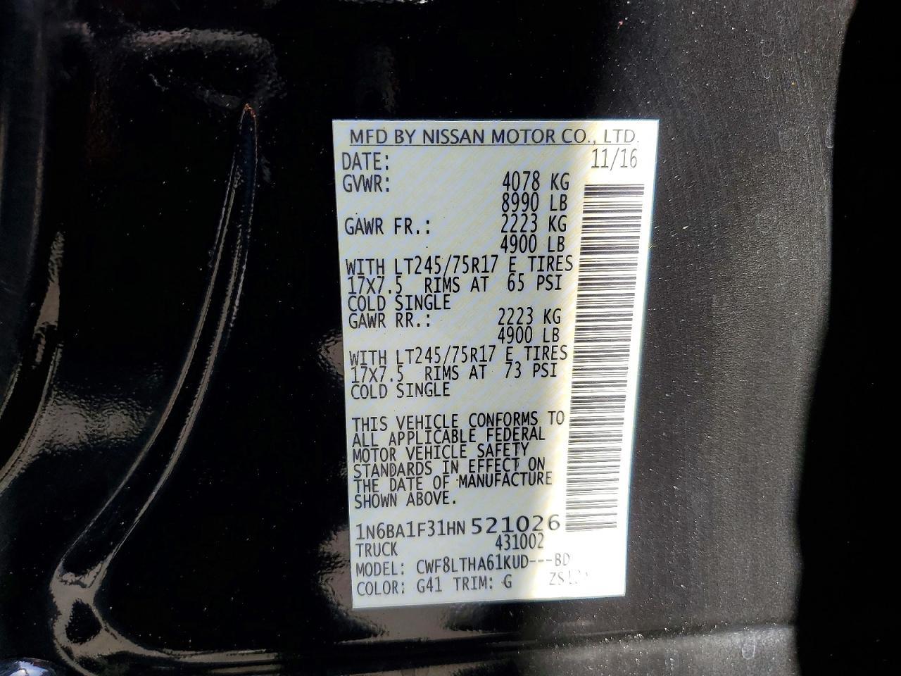 2017 Nissan Titan XD SV