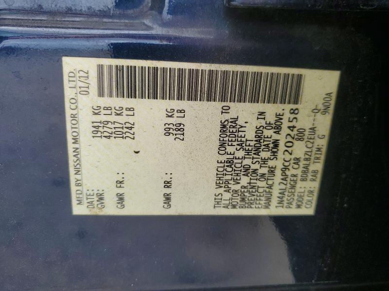 2012 Nissan Altima 2.5