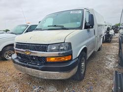 Salvage trucks for sale at Wilmer, TX auction: 2015 Chevrolet Express Utility / Service Truck