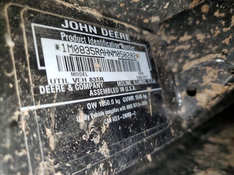 2023 John Deere XUV835R Utility Vehicle