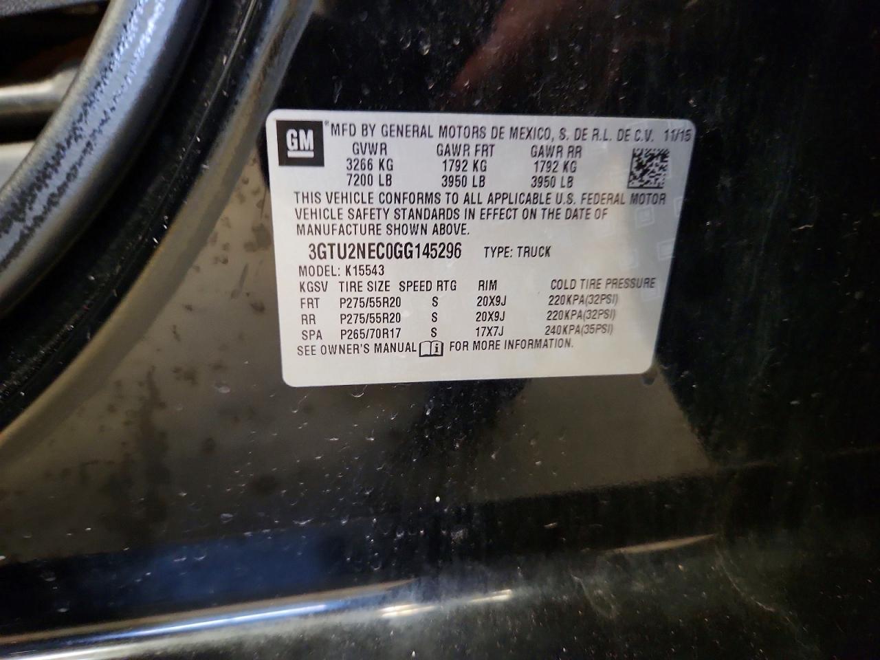 2016 GMC Sierra K1500 SLT