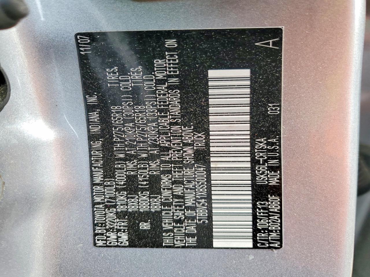 2008 Toyota Tundra SR5