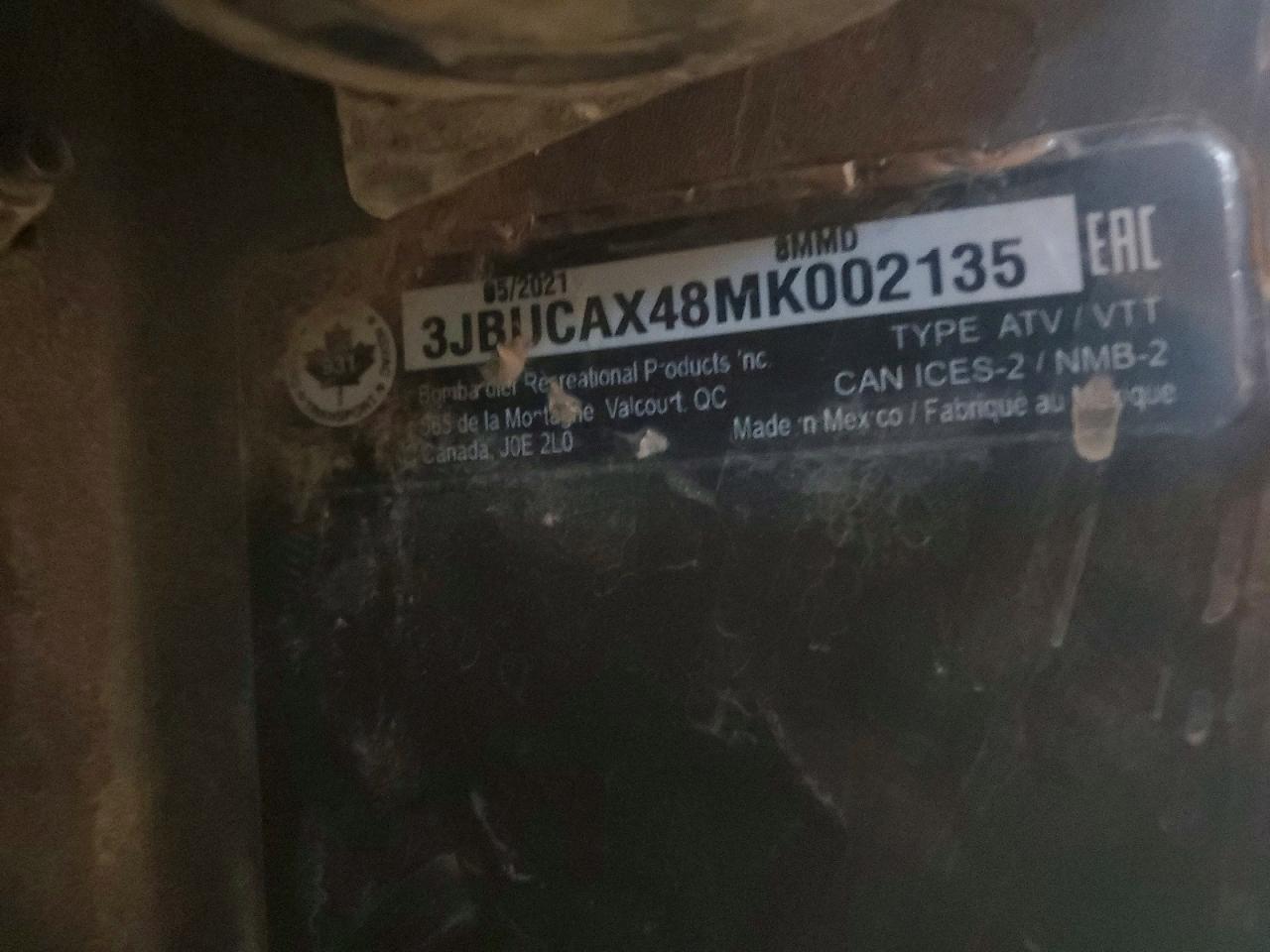 2021 Can-Am Defender XT HD10 Utility Vehicle