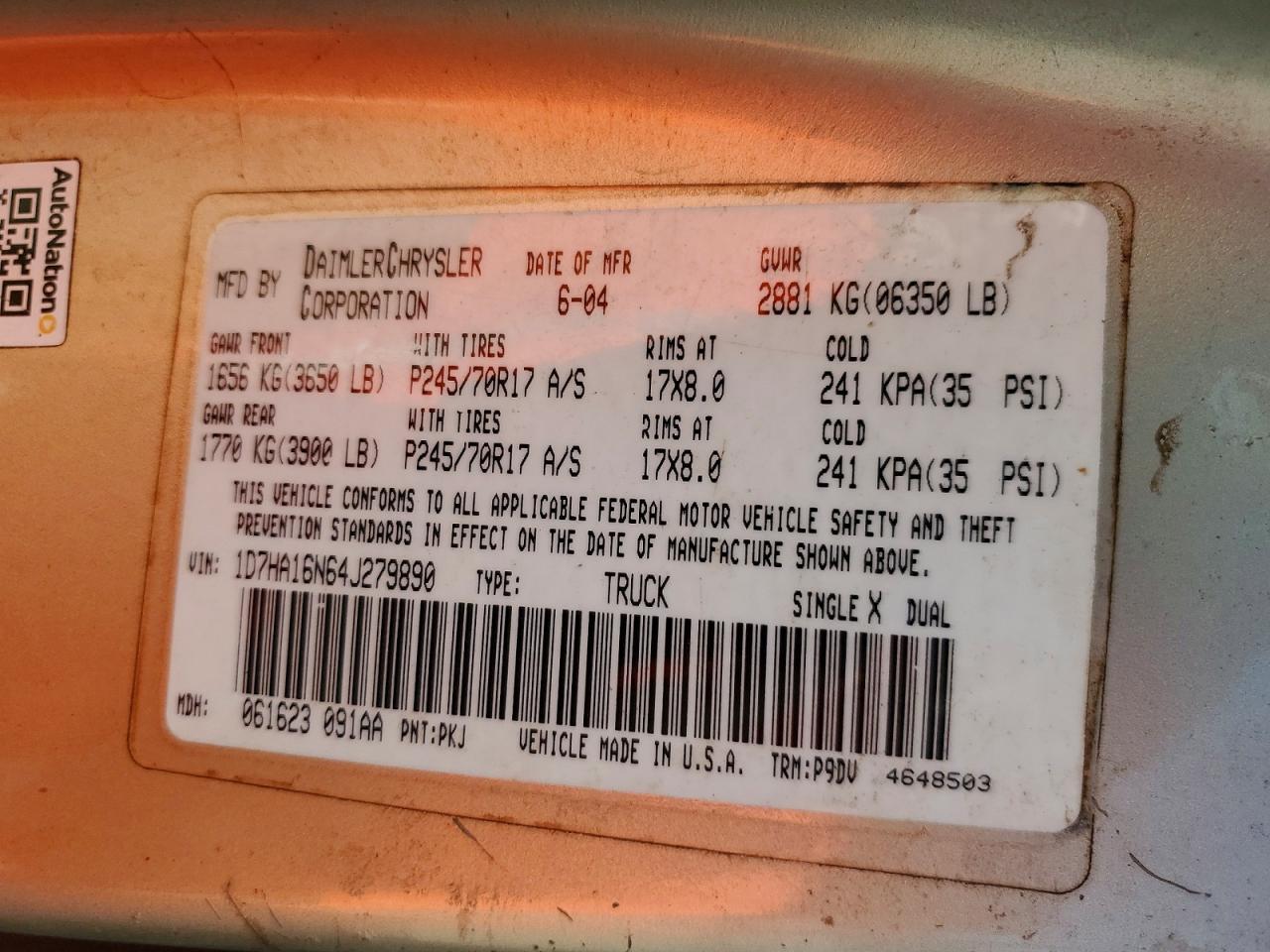 2004 Dodge RAM 1500 ST