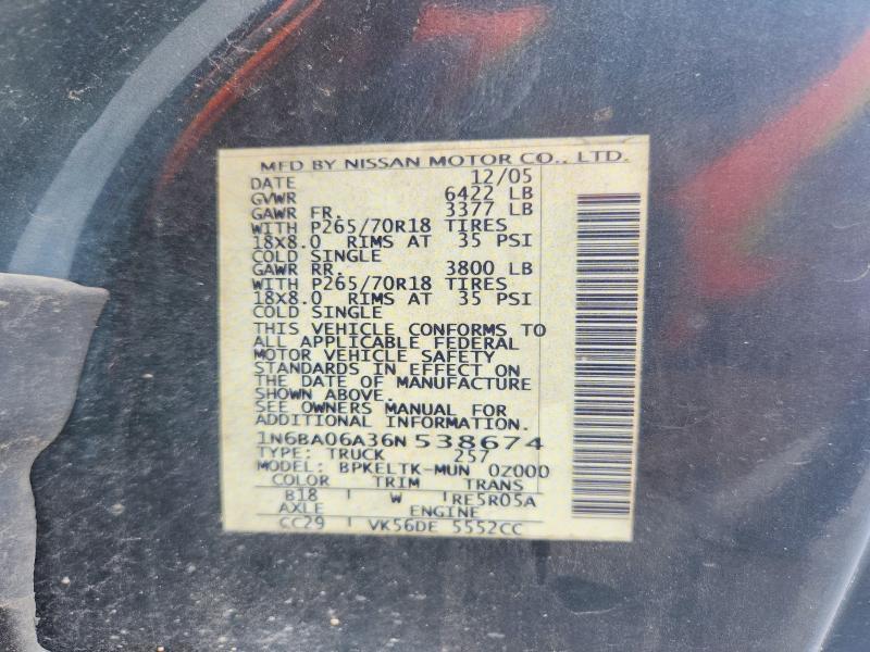 2006 Nissan Titan XE FFV