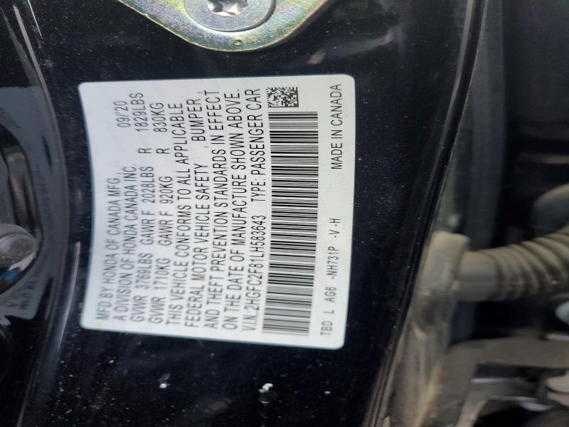 2020 Honda Civic Sport