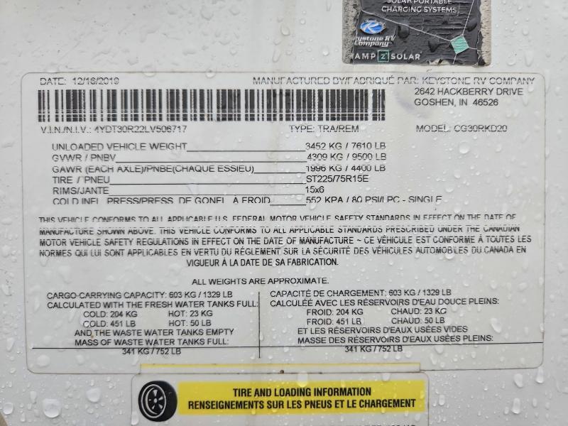 2020 Cougar 2020 Keystone Cougar Camper