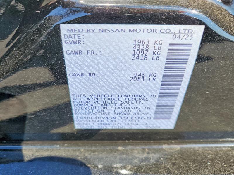 2025 Nissan Altima 2.5 sv