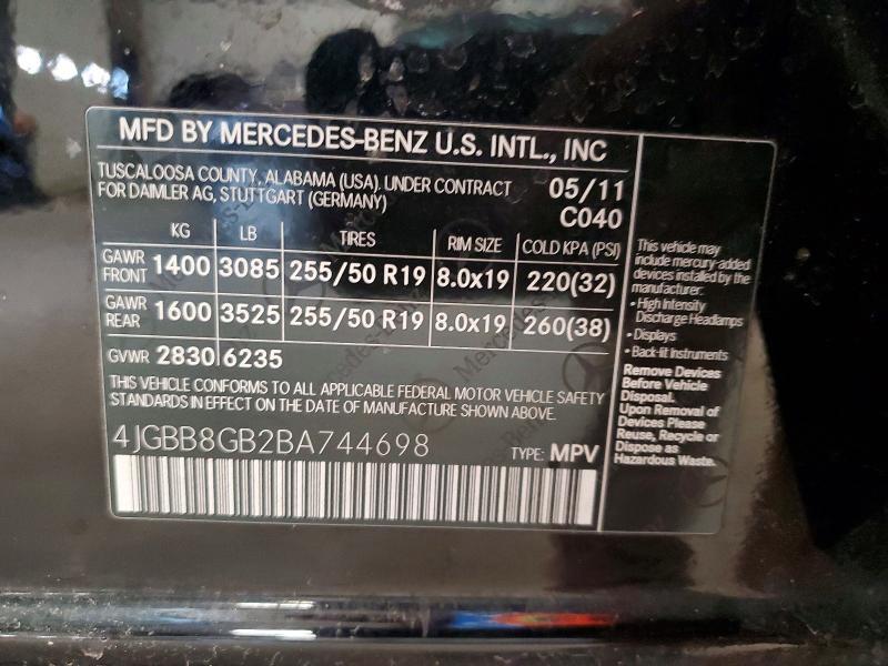 2011 Mercedes-Benz Ml 350 4matic