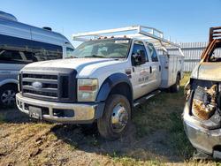 Salvage trucks for sale at Sacramento, CA auction: 2008 Ford F450 Super Duty Utility / Service Truck