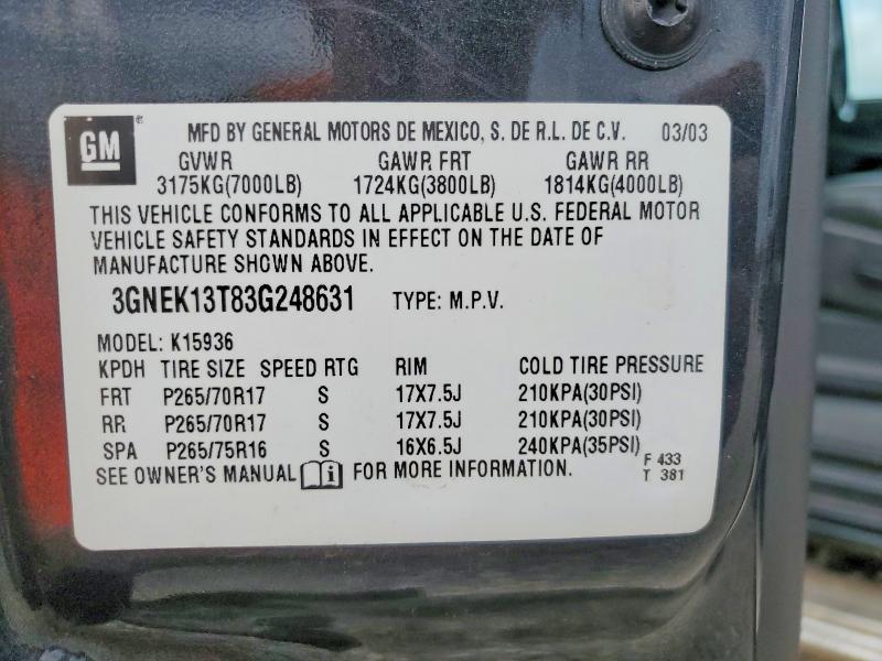 2003 Chevrolet Avalanche K1500