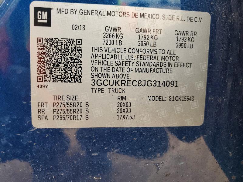 2018 Chevrolet Silverado K1500 LT