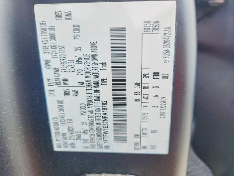 2022 Ford F150 Supercrew