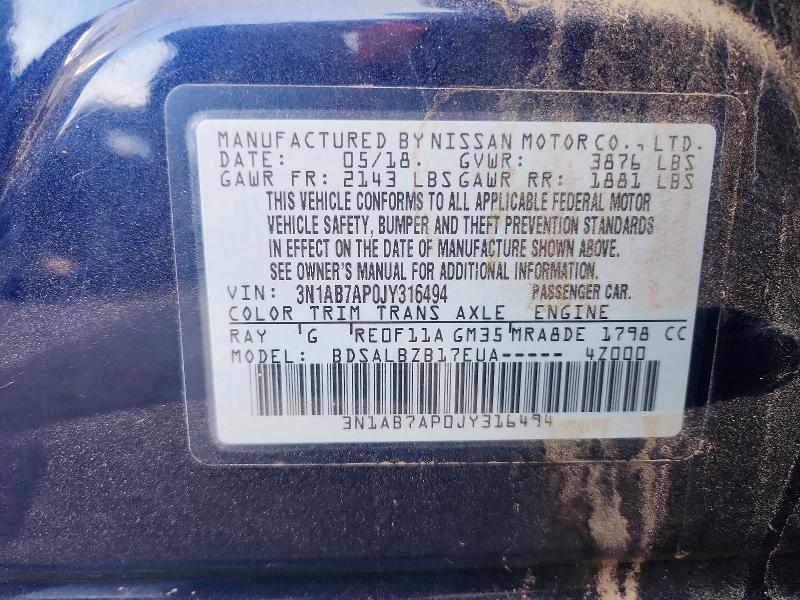 2018 Nissan Sentra s