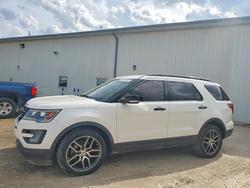 Salvage cars for sale from Copart Des Moines, IA: 2017 Ford Explorer Sport