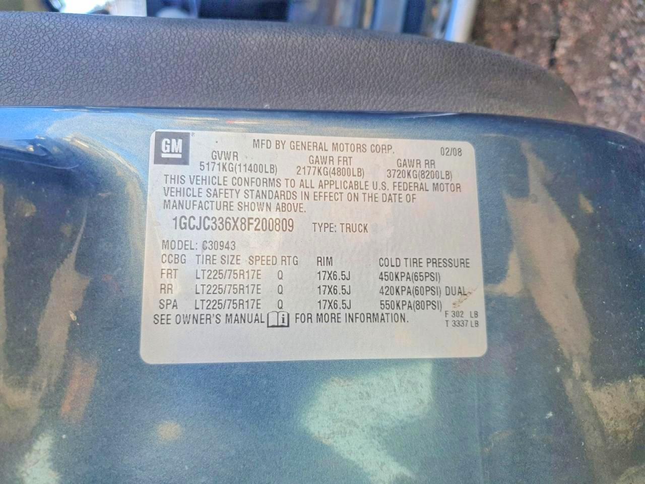 2008 Chevrolet Silverado C3500