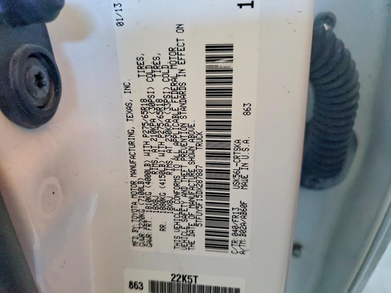 2013 Toyota Tundra Grade