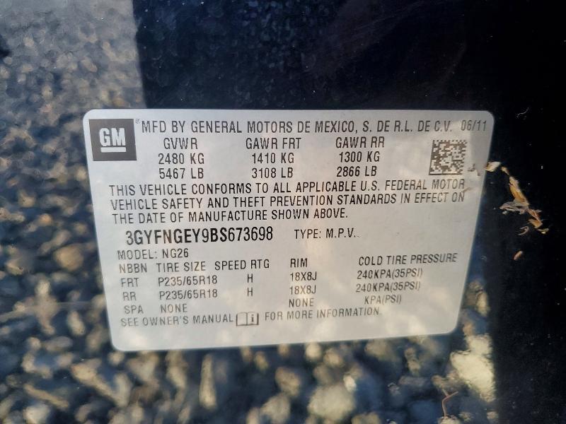 2010 Cadi SRX