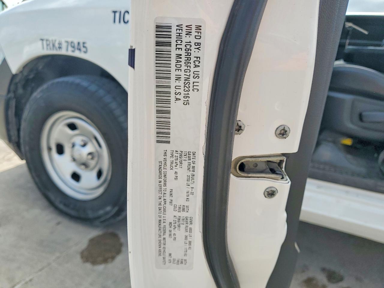 2022 Dodge RAM 1500 Classic Tradesman