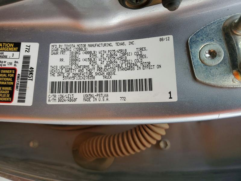 2012 Toyota Tundra Limited