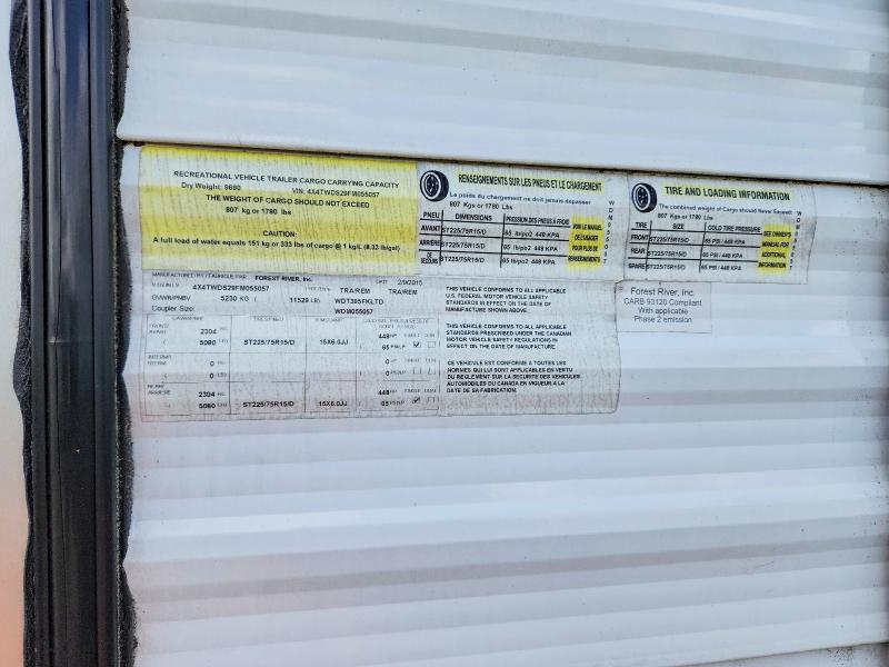 2015 Foresriver Wildwood DLX 395FK Camper