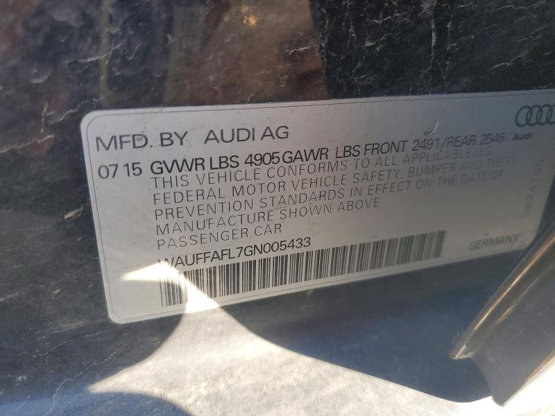 2016 Audi A4 Premium Plus S-line