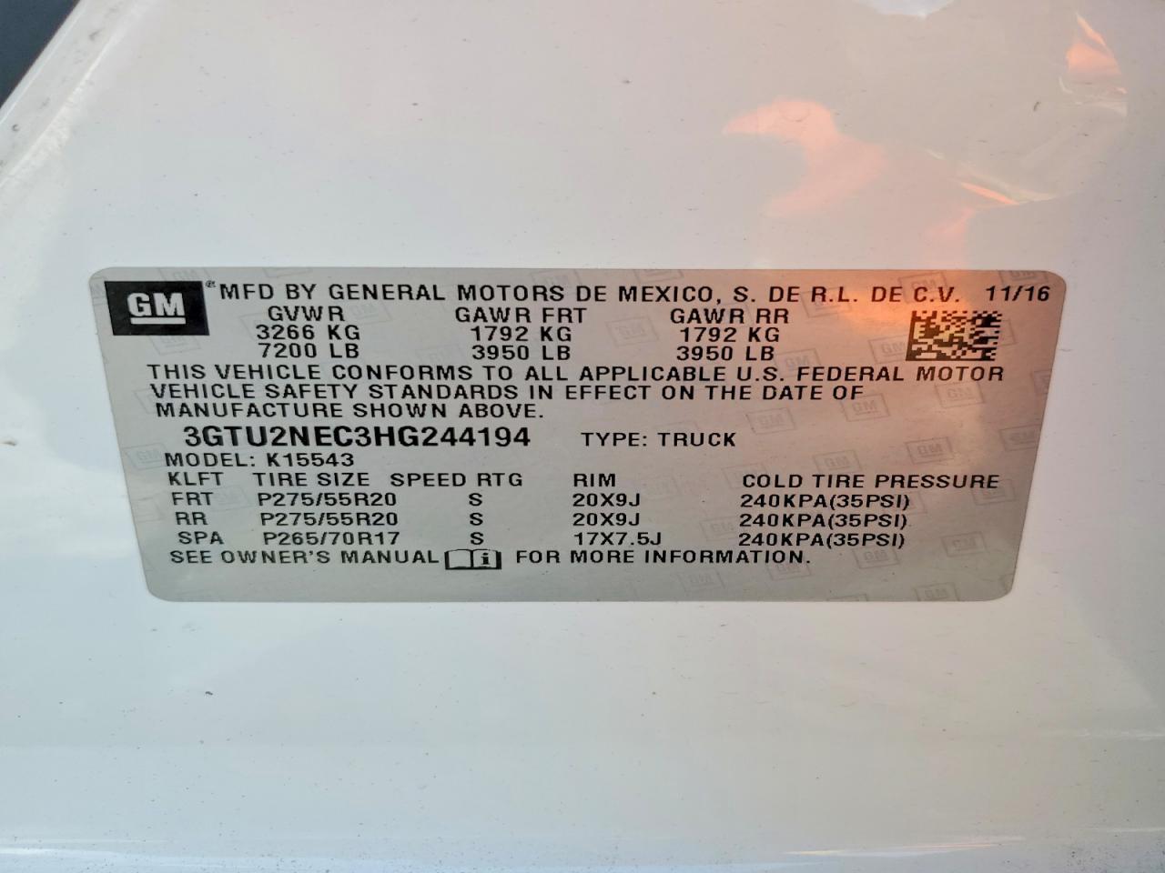 2017 GMC Sierra K1500 SLT
