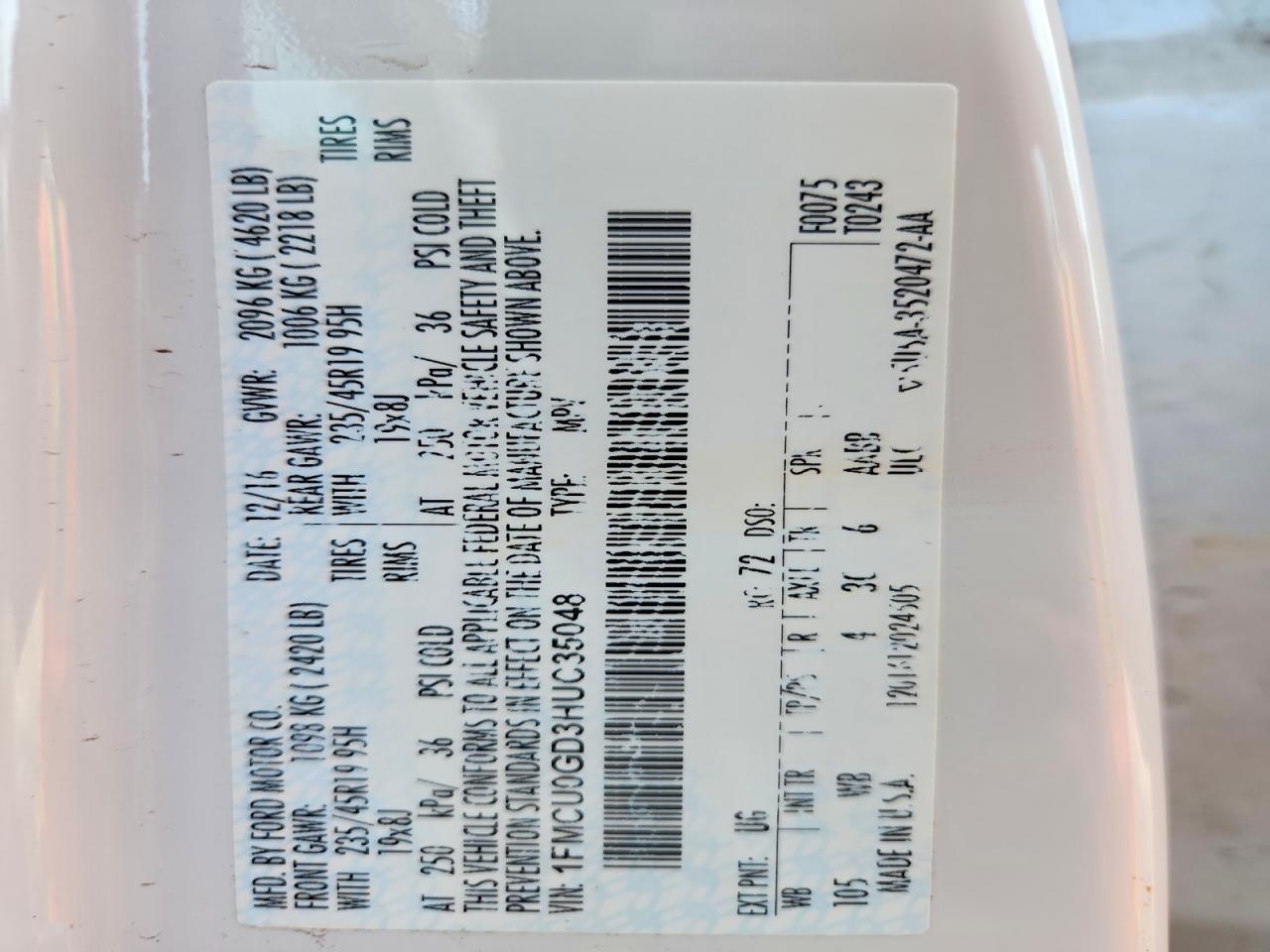 2017 Ford Escape se