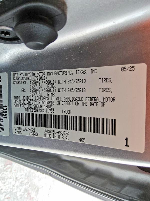 2025 Toyota Tundra SR