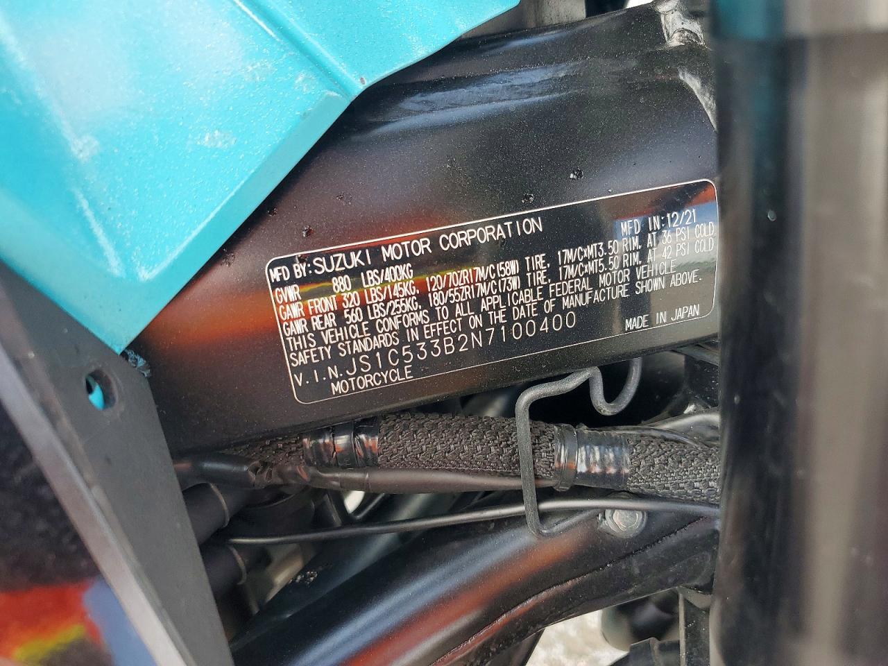 2022 Suzuki GSX-S750 M