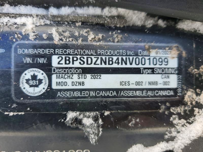 2022 Skidoo Mach z 900 ace Turbo