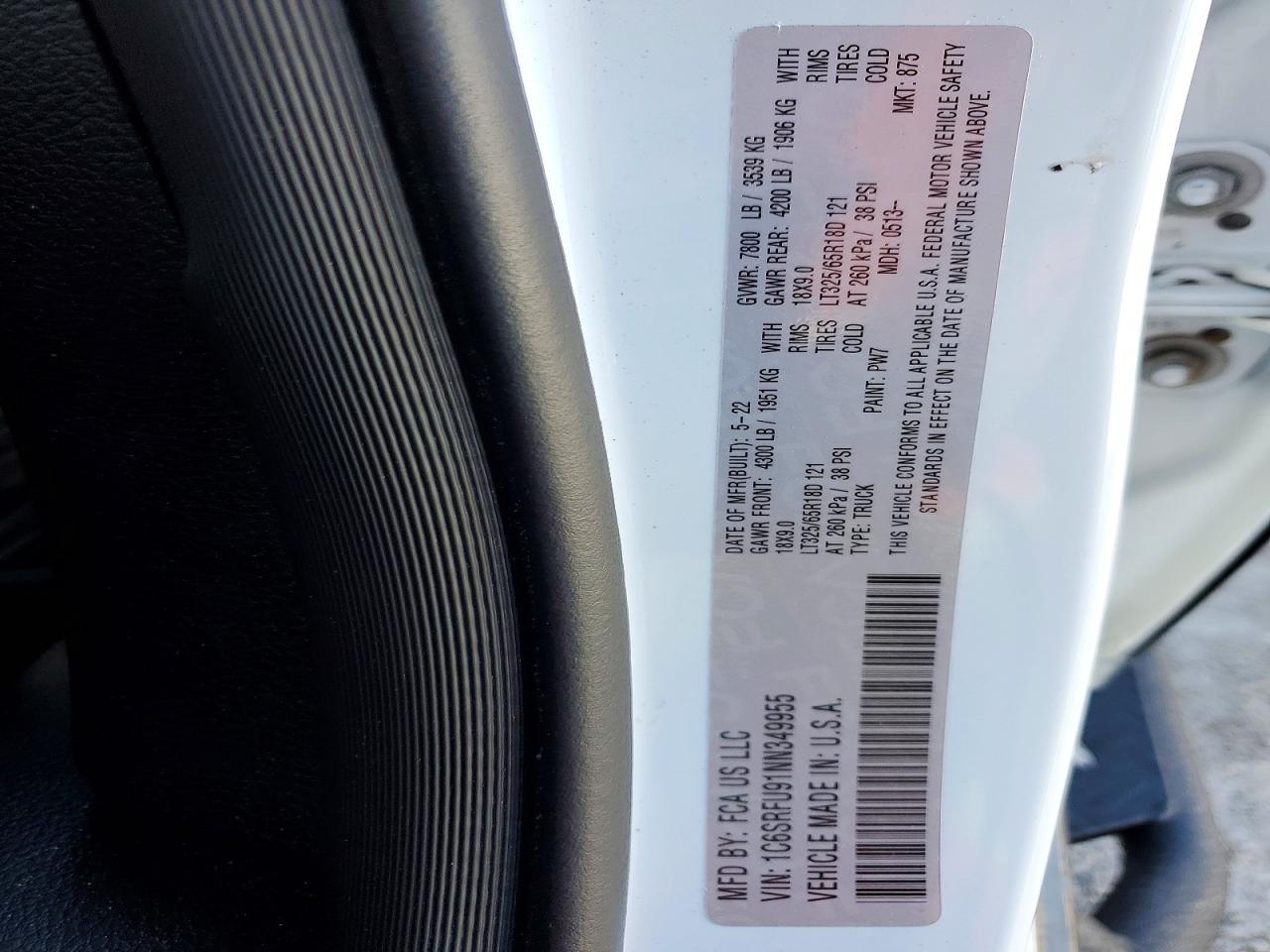 2022 Dodge RAM 1500 TRX