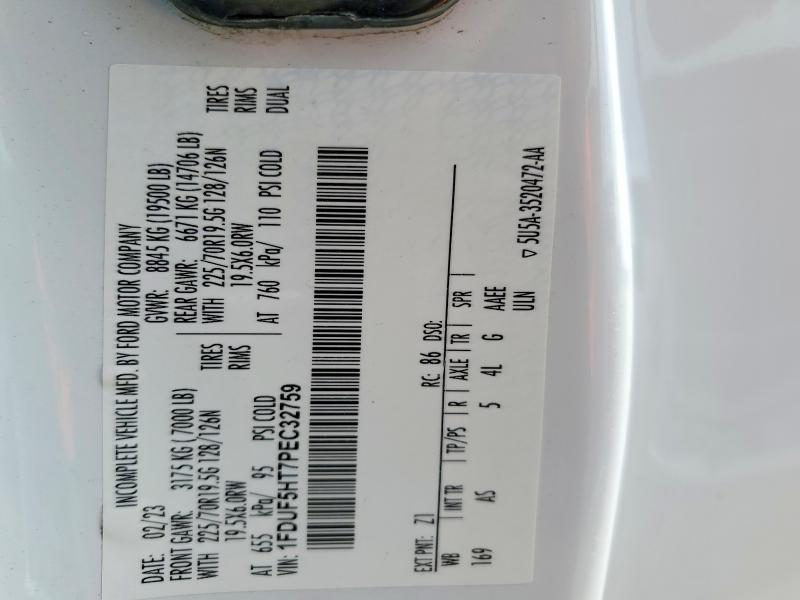 2023 Ford F550 Super Duty Dump Truck