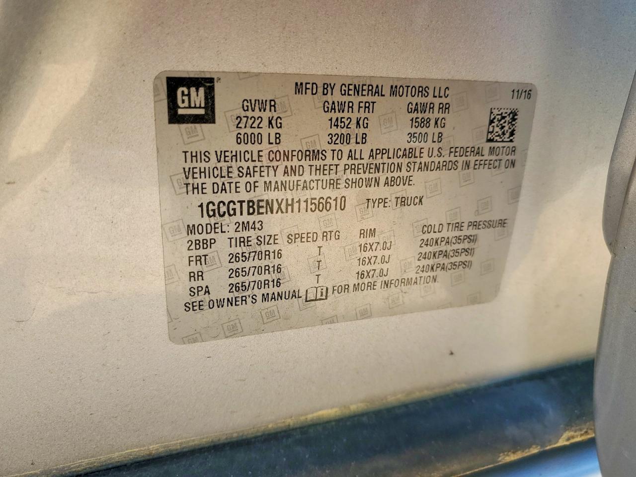 2017 Chevrolet Colorado